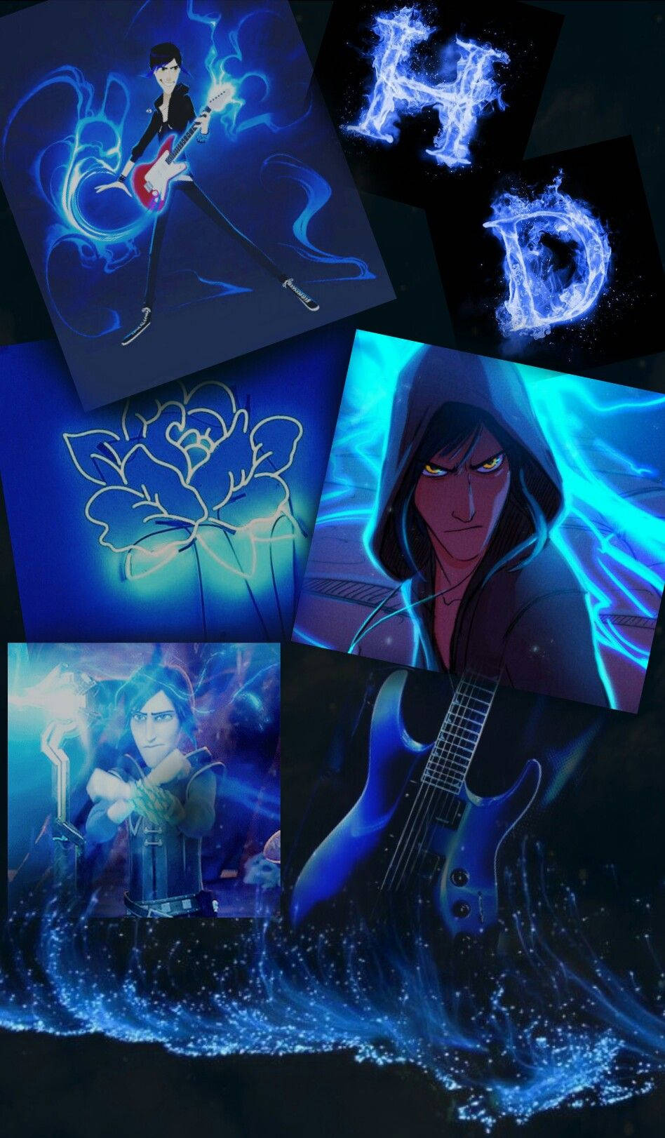 Trollhunters Tales Of Arcadia Douxie Collage Wallpaper