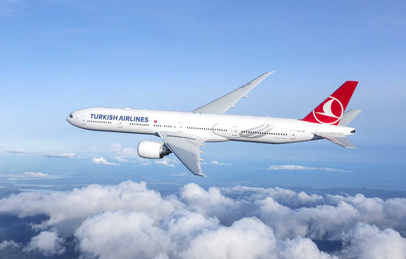 Turkish Airlines Flight To Zambia Wallpaper