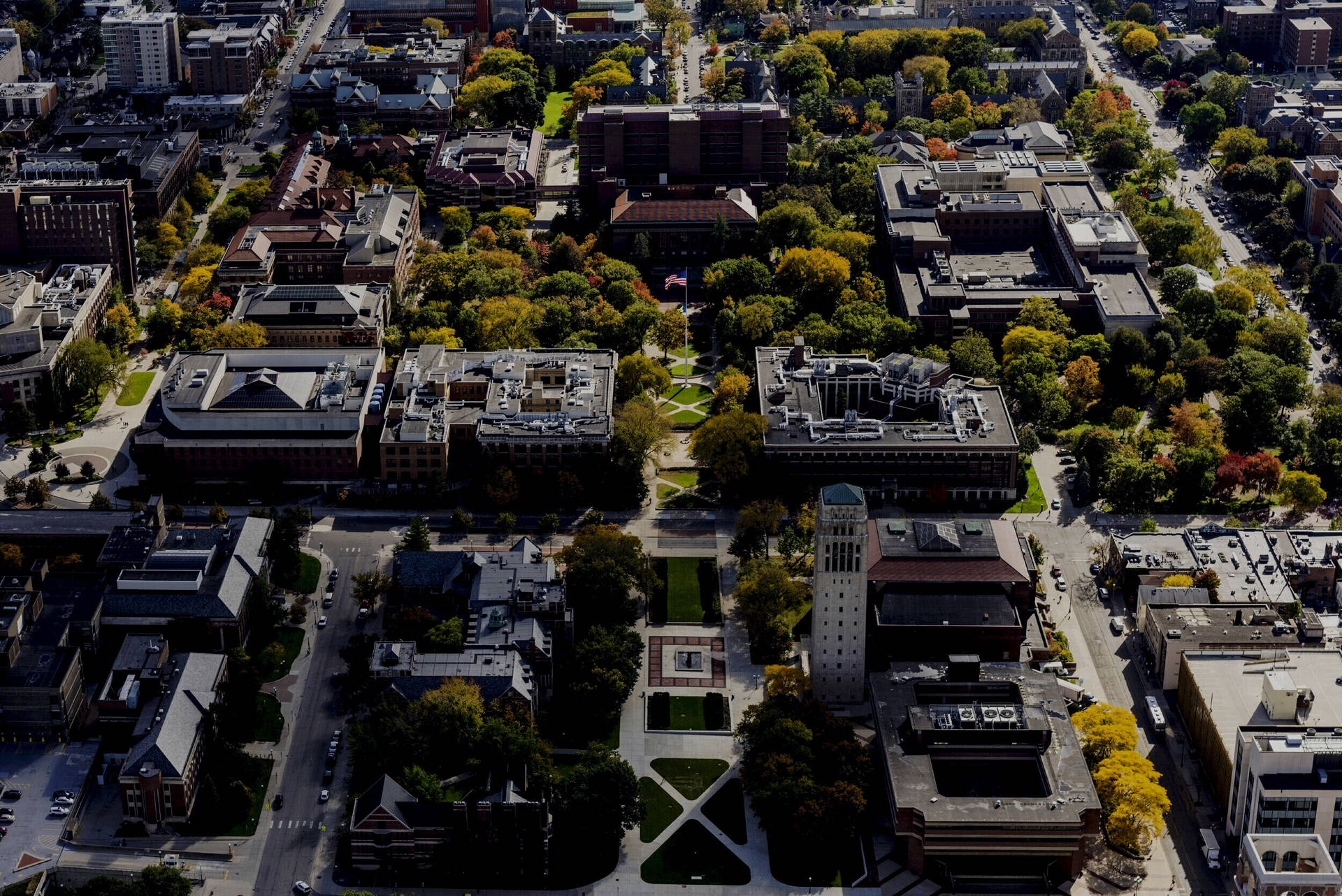 University Of Michigan-ann Arbor Campus View Wallpaper
