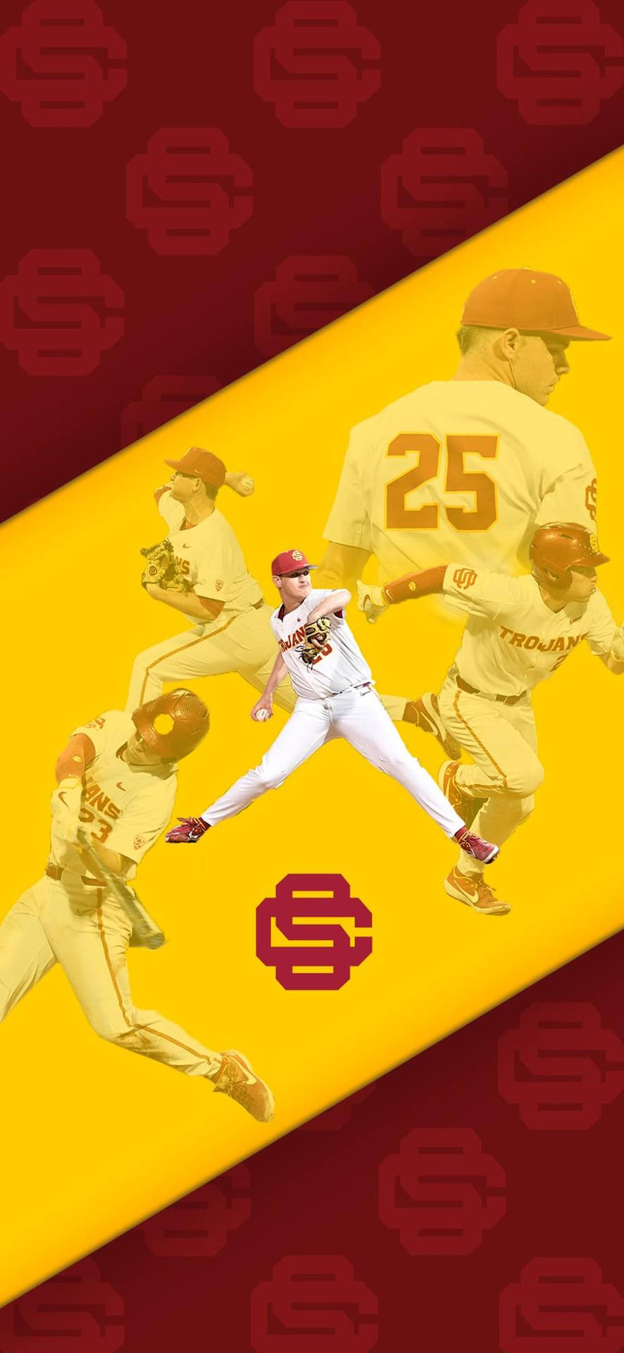 University Of Southern California Baseball Cool Edit Wallpaper