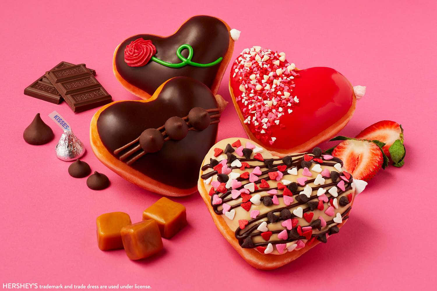 Heart Donuts Flavors Valentine's Day Pictures