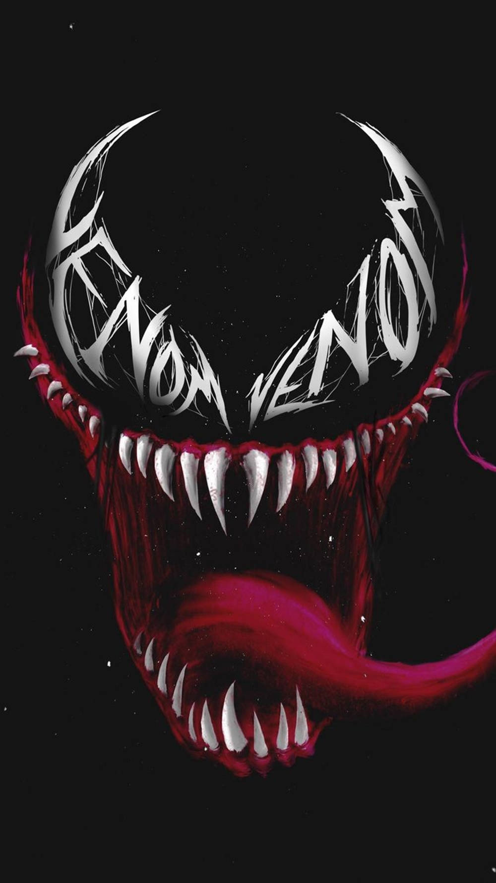 Venom Iphone Illustration Wallpaper