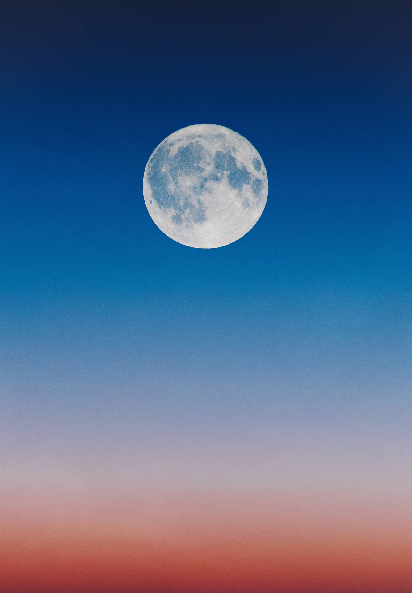Vibrant Sky Full Moon Wallpaper
