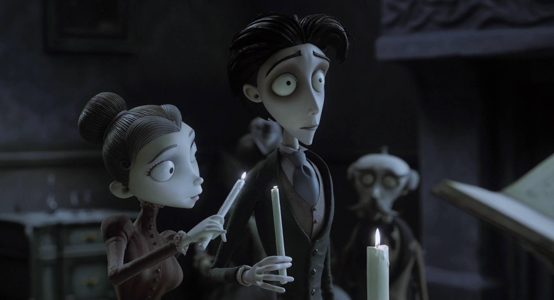Victoria And Victor From Corpse Bride Wallpaper