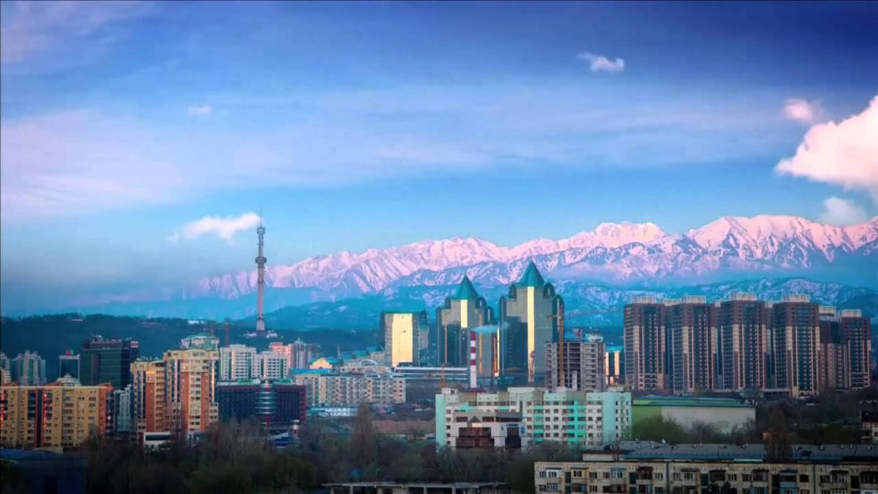View Of Almaty Panorama Wallpaper