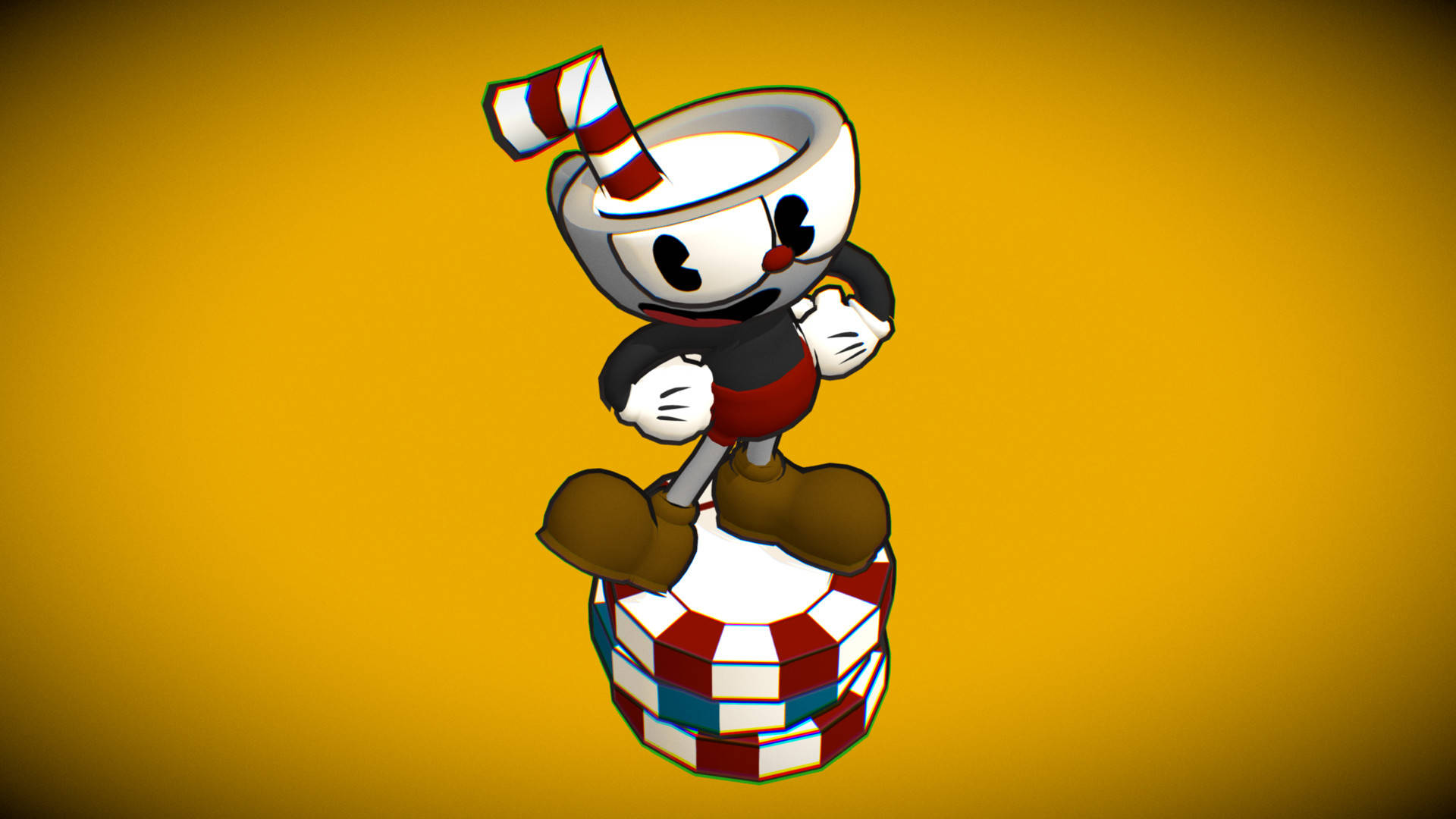 "Game characters from the acclaimed game Cuphead" Wallpaper