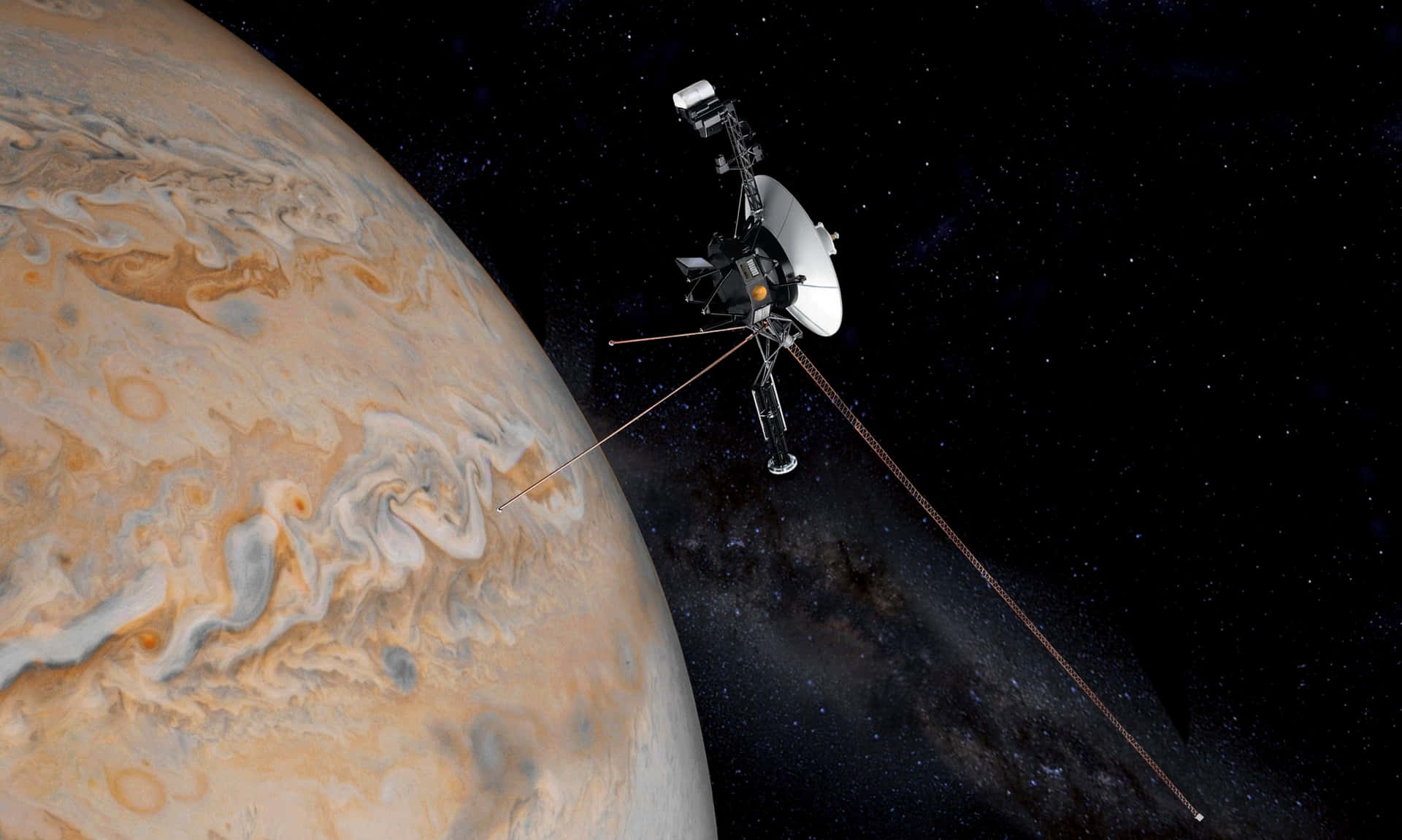 Voyager 1 Closer To Planet Jupiter