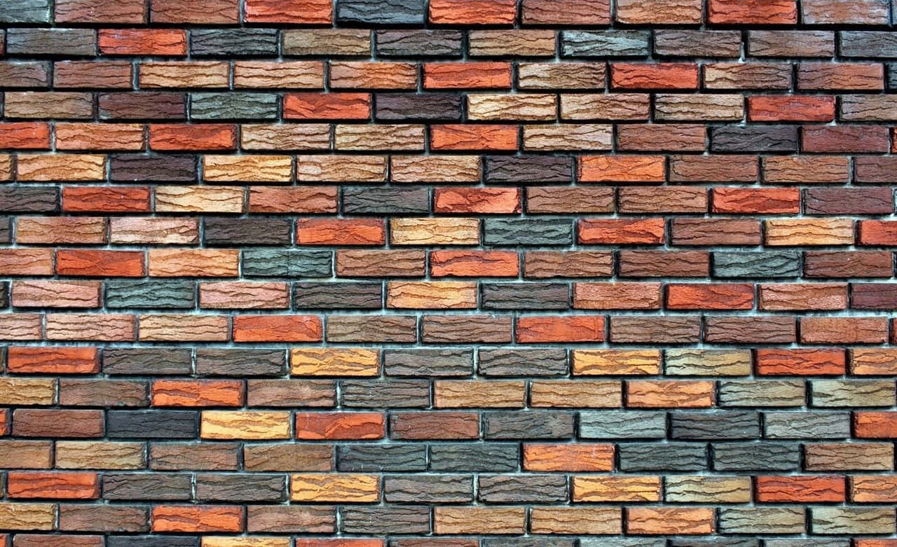 Wall Background Colorful Brick Wall