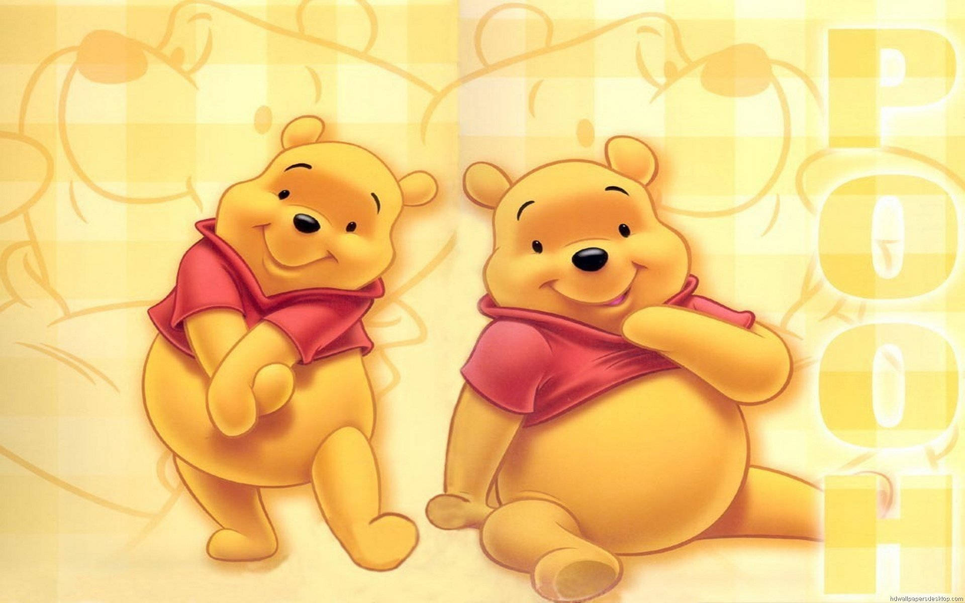 "The Best of Friends: Winnie The Pooh and His Twin Besr Friends" Wallpaper