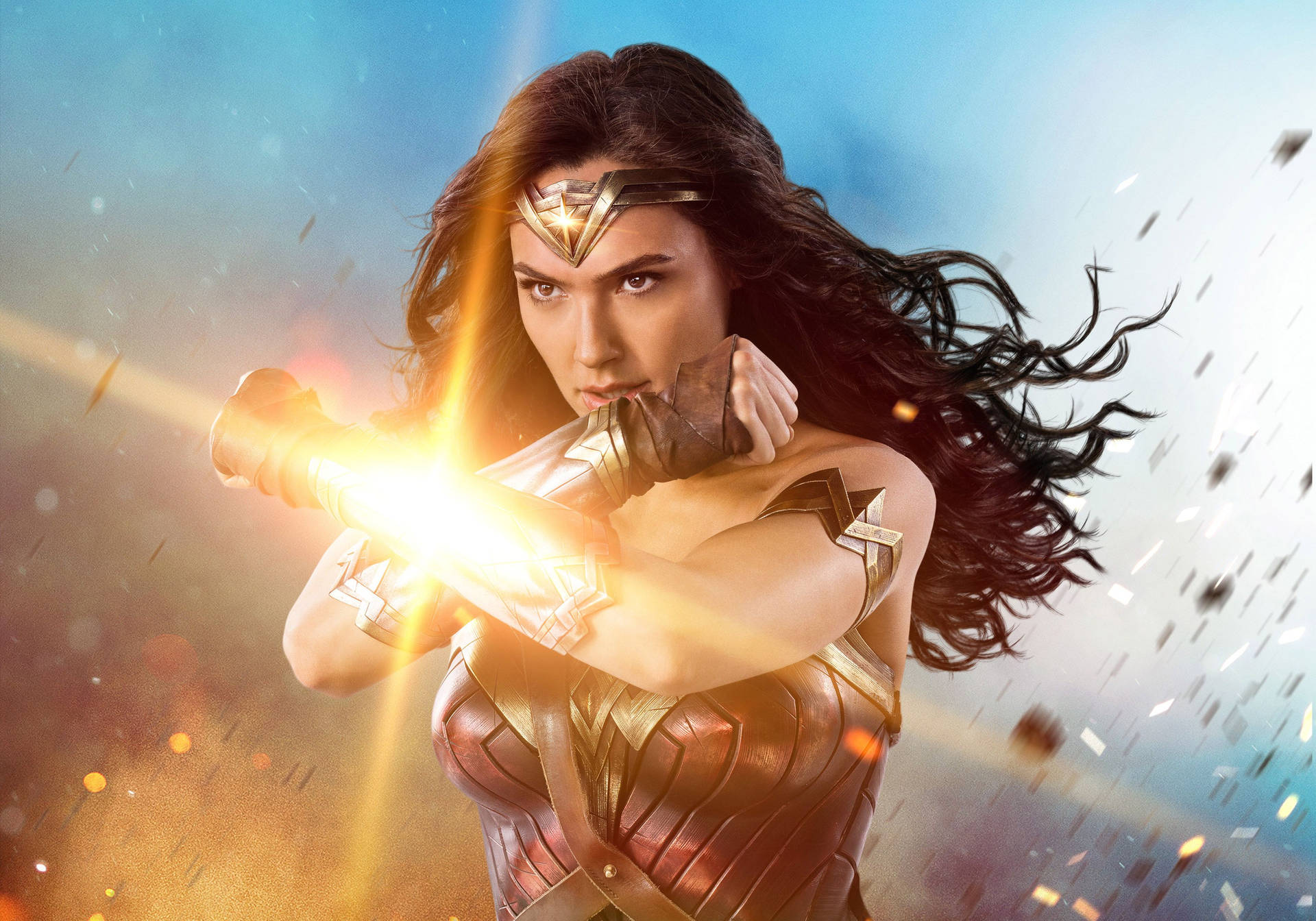 Wonder Woman with Crossed Arms Wallpaper