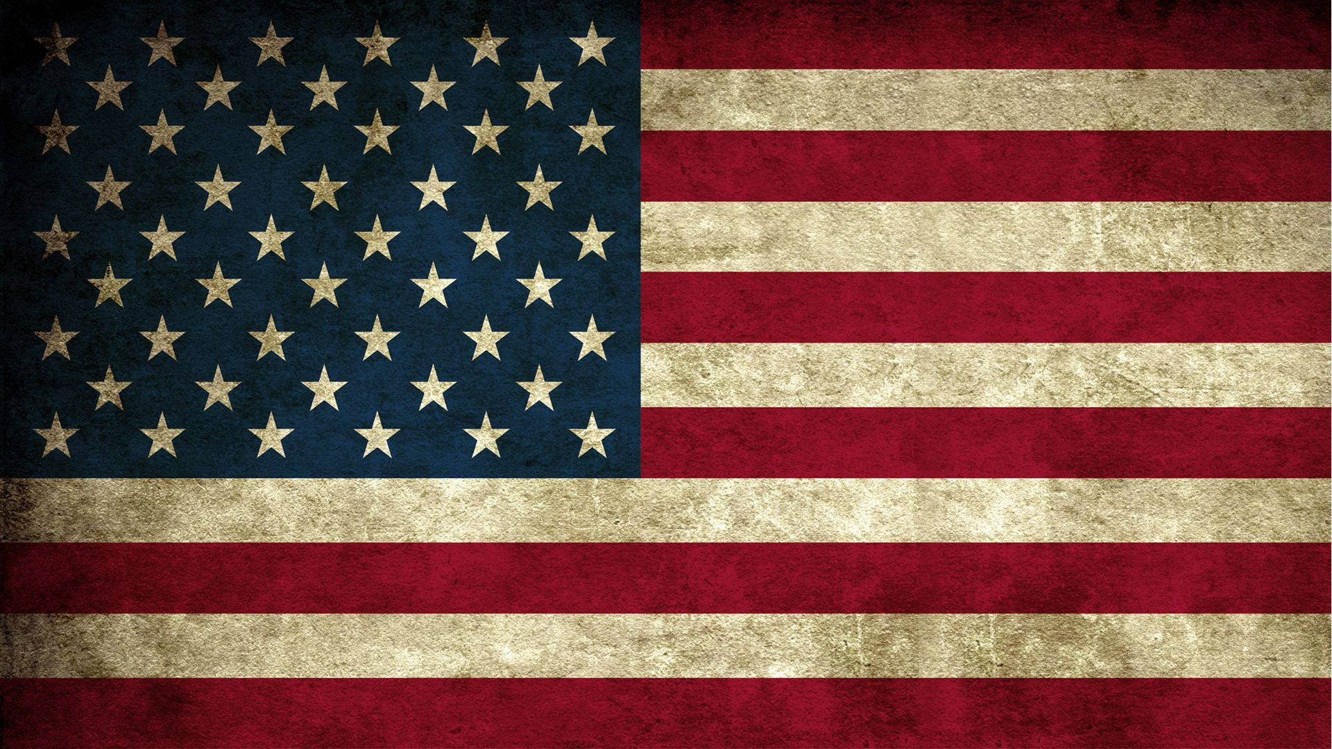 Worn-Out Flag Of America Wallpaper
