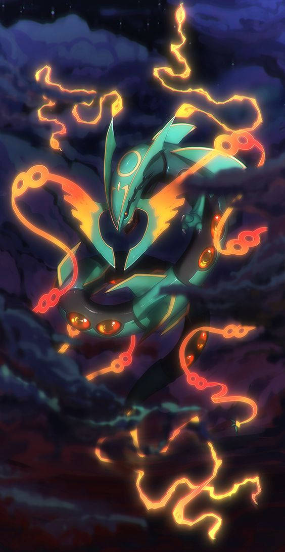 "Rayquaza's Yellow-Orange Whiskers" Wallpaper