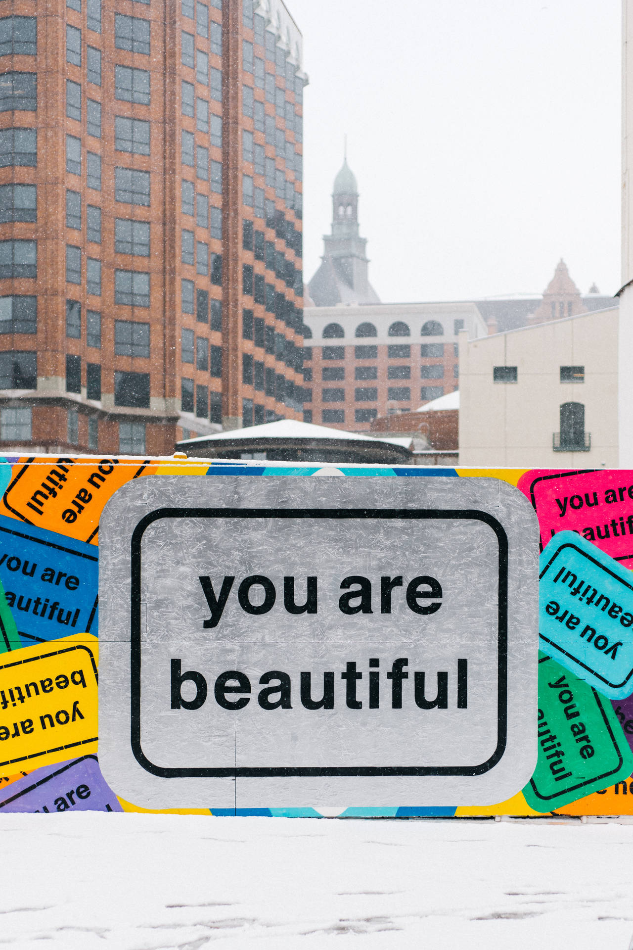 You Are Beautiful Wall Design Wallpaper