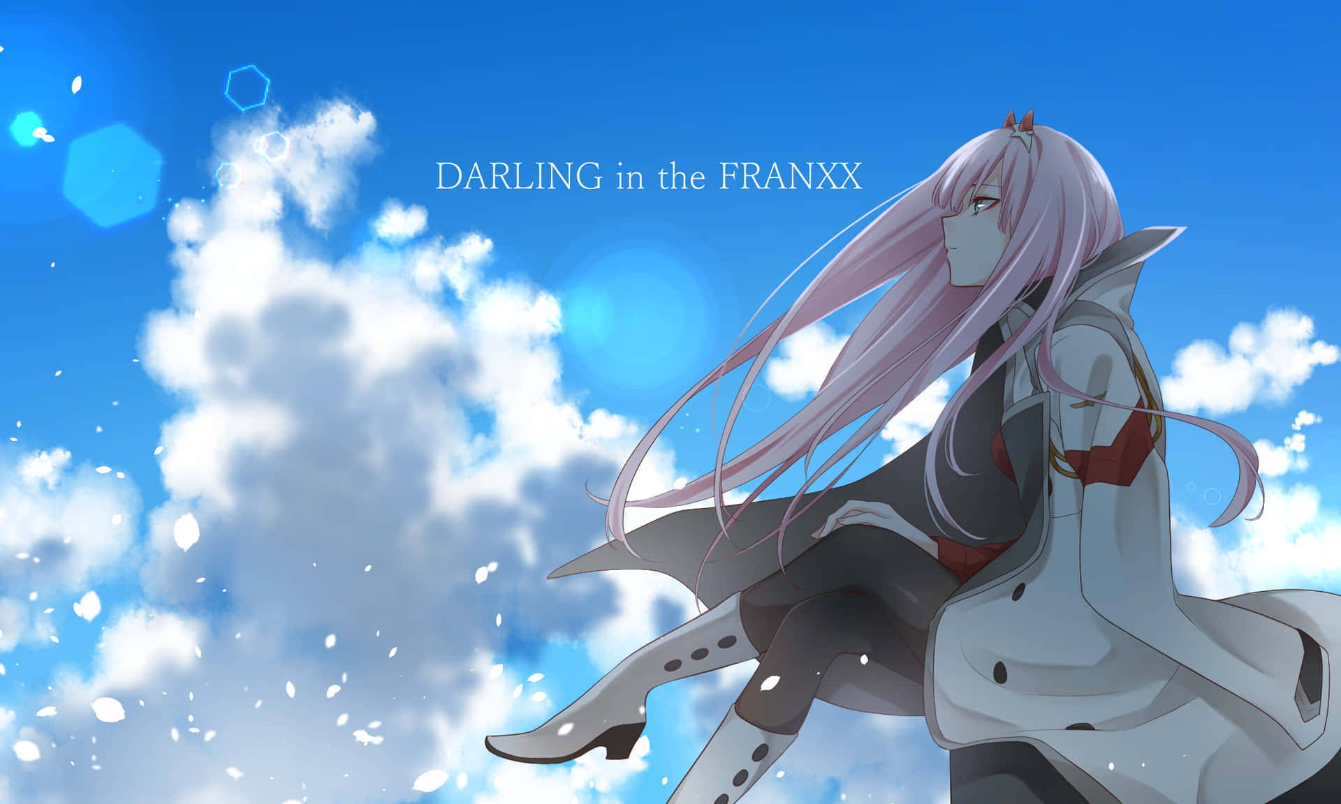 Let your heart soar with a beautiful Zero Two Aesthetic Wallpaper
