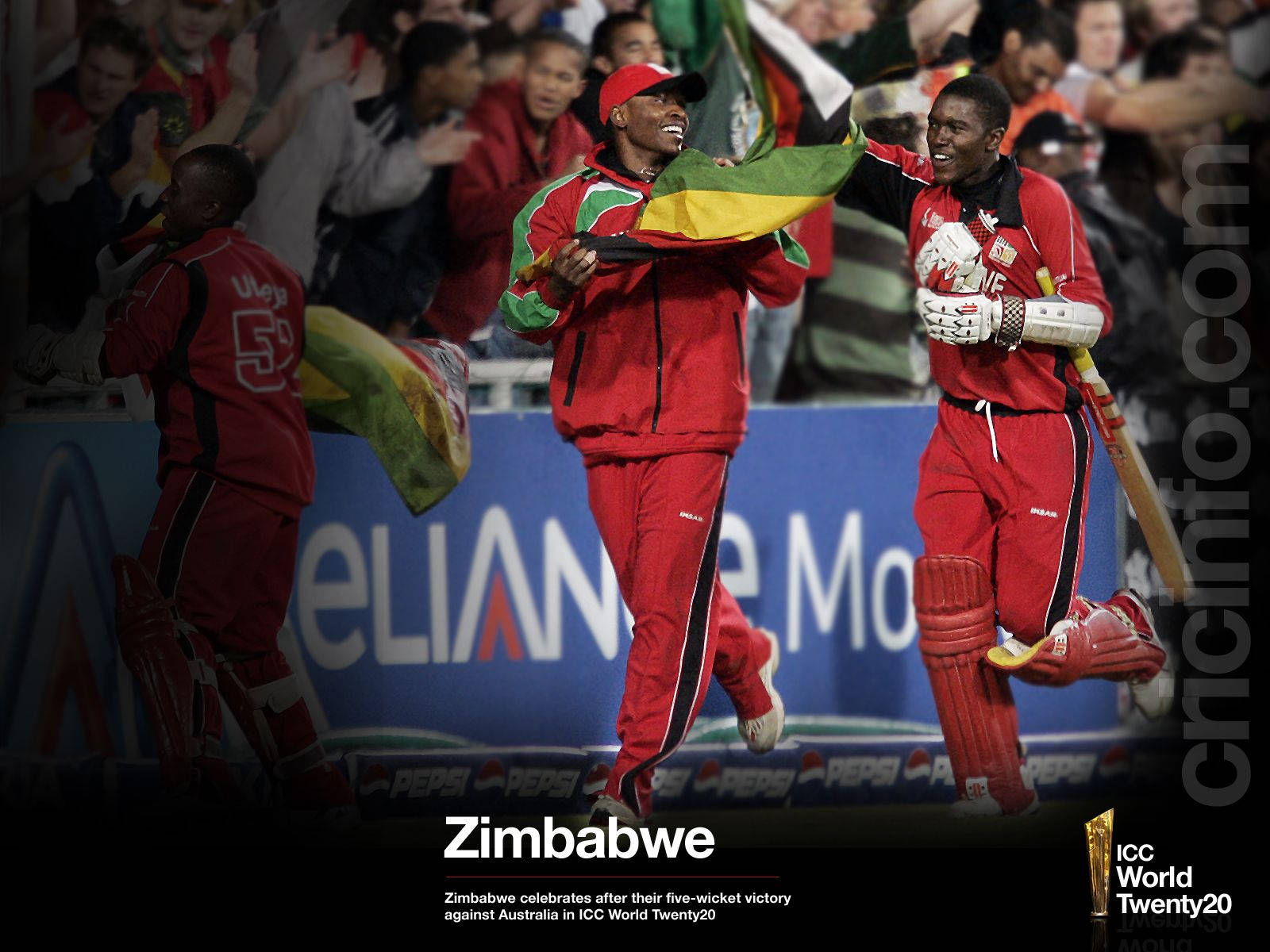 Zimbabwe Wicket Victory Wallpaper
